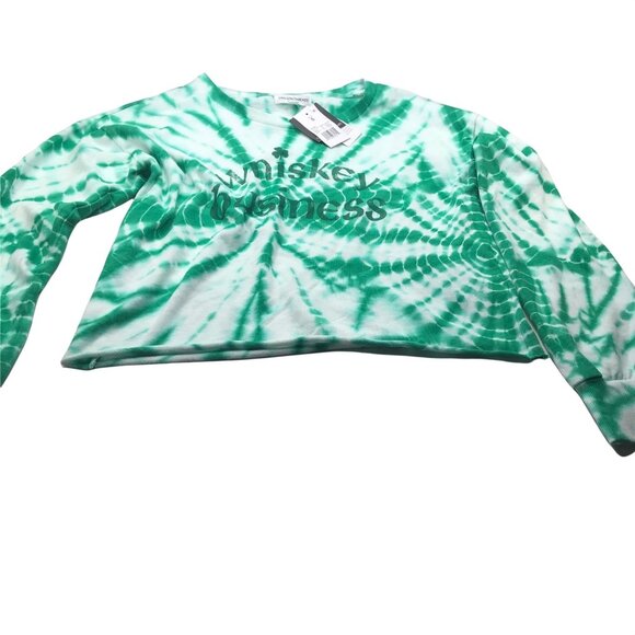 Grayson Threads Women's Small Long Sleeve Crop Top Whiskey Business New - Picture 1 of 14
